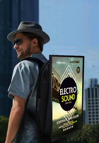 Bag-Pack Digital Signage (24 Inch)